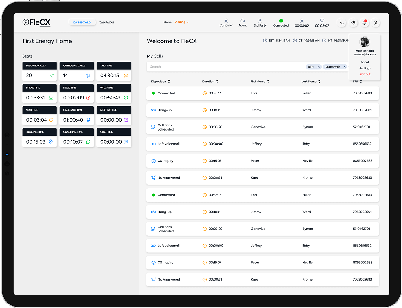 Dashboard